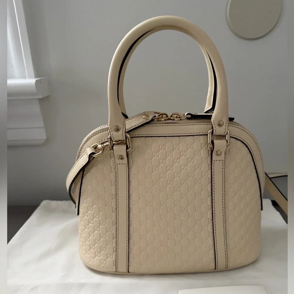 Gucci Beige Leather Satchel - Picture 3 of 16